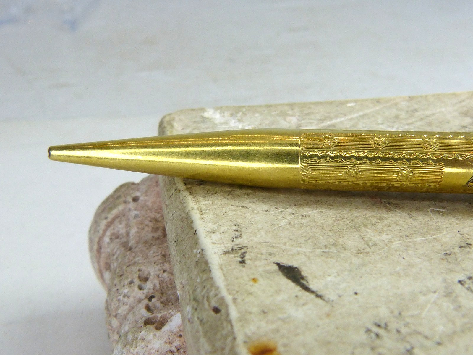 Antique Mabie Todd Fyne Poynt Mechanical Pencil Gold Filled Estate Find !