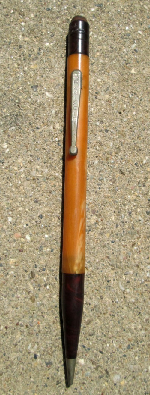 Redipoint Two-Tone Celluloid Mechanical Pencil Vintage As-Is