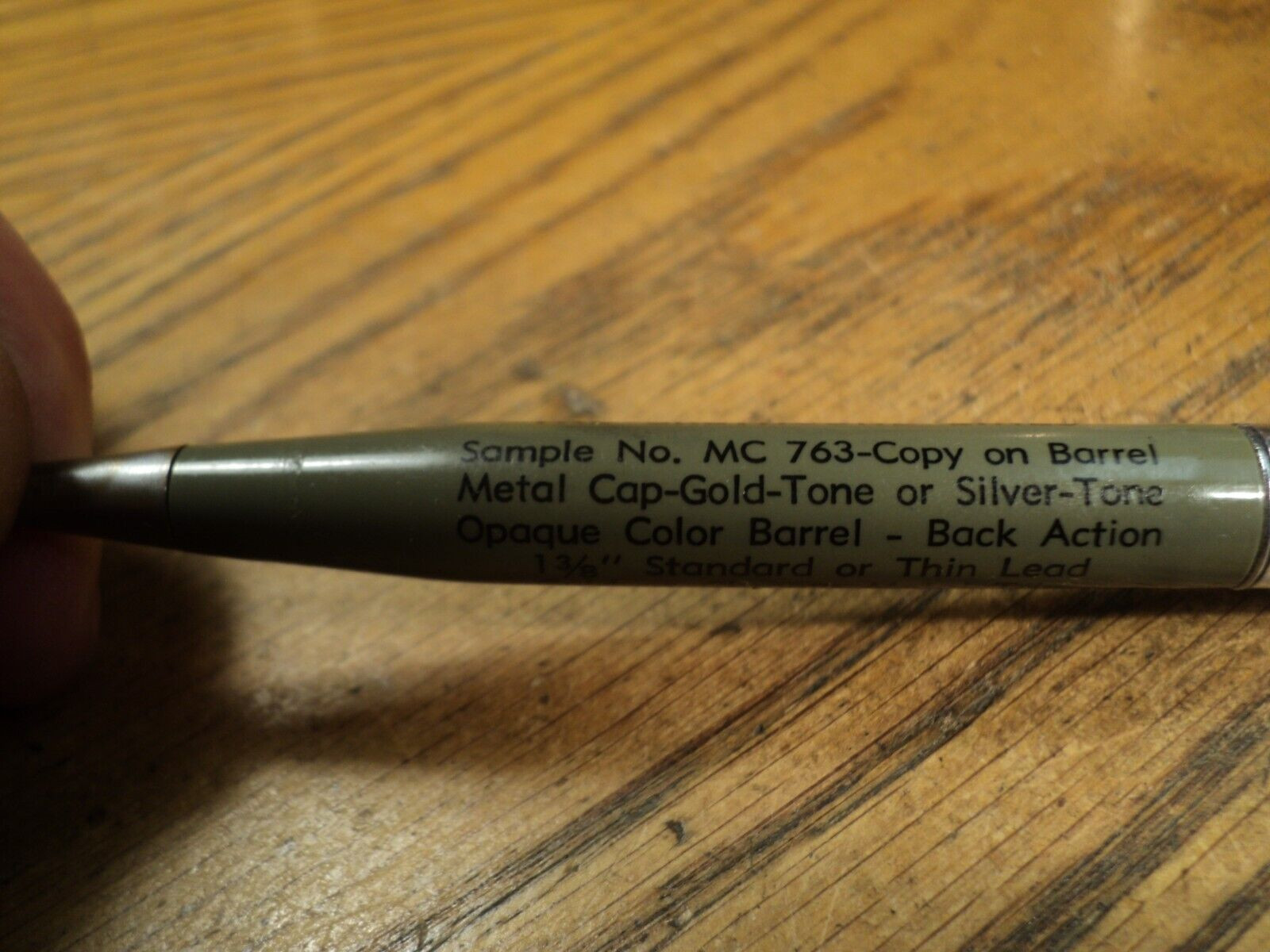 Vintage Vernon Mechanical Pencil Greyhound Lines 5-1/8″ Long Sample No. MC 763
