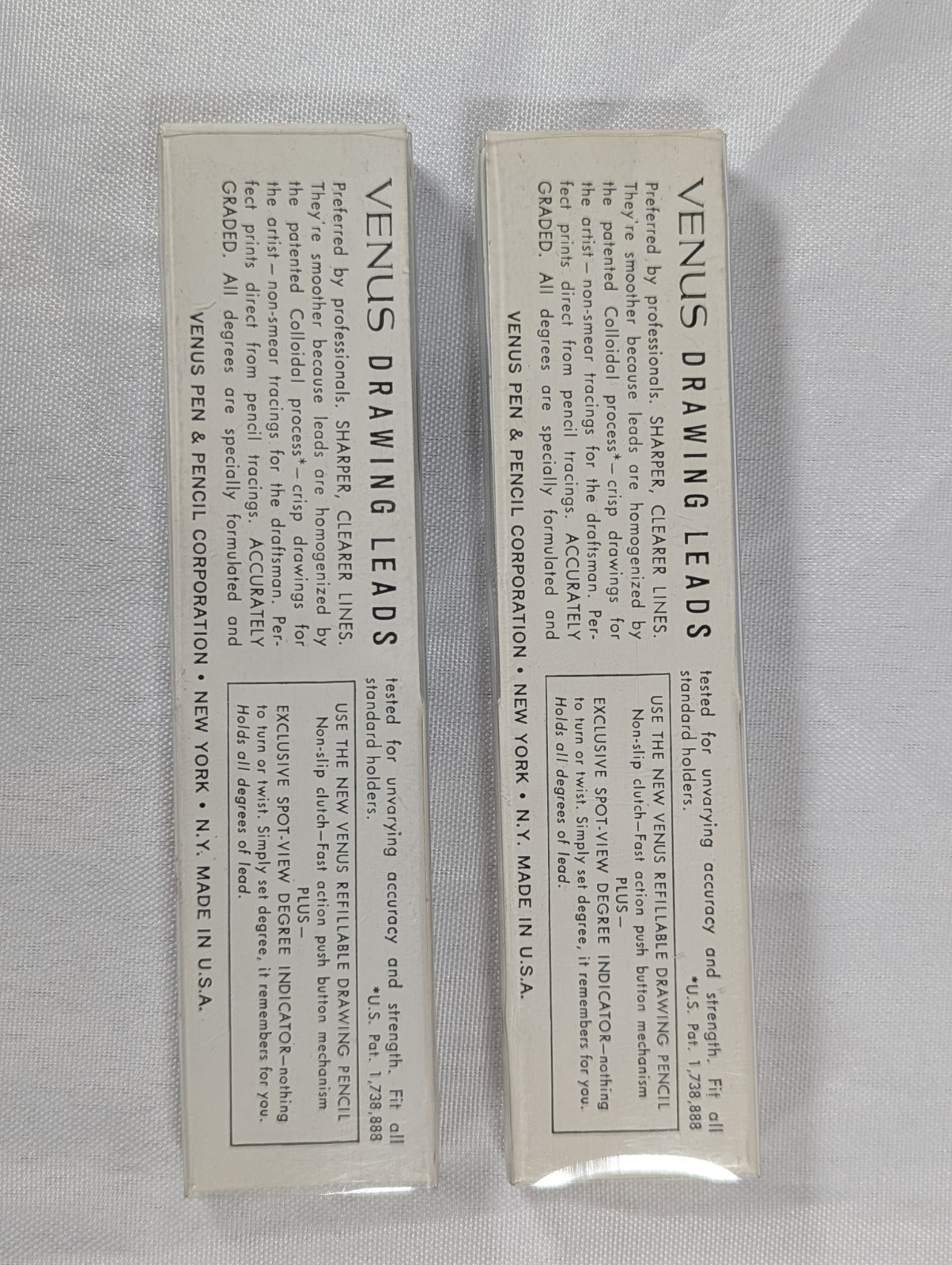 2 Vintage Venus Drawing Drafting Leadholders w/Venus Lead No 842 H & F