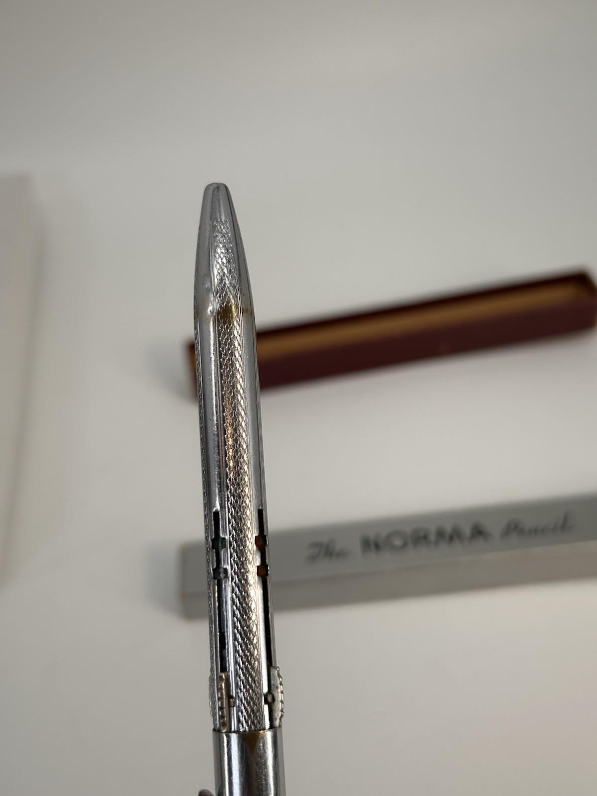 Vintage Norma Mechanical Pencil #104 Chrome Multi 4 Color with Box Instructions