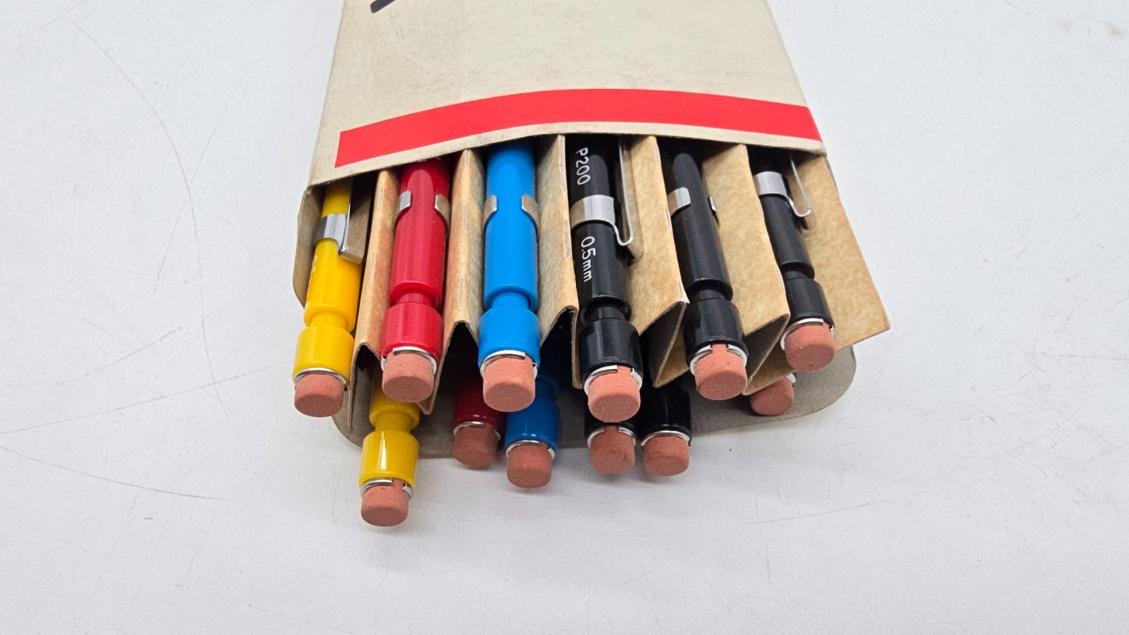 Lot of 12 Scripto Mechanical Pencils Multicolor P200 New in box .5mm NOS