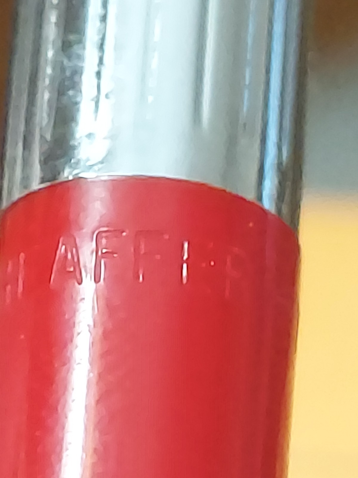 Vintage 1960s Red Sheaffer Mechanical Pencil Chrome Cap 5″