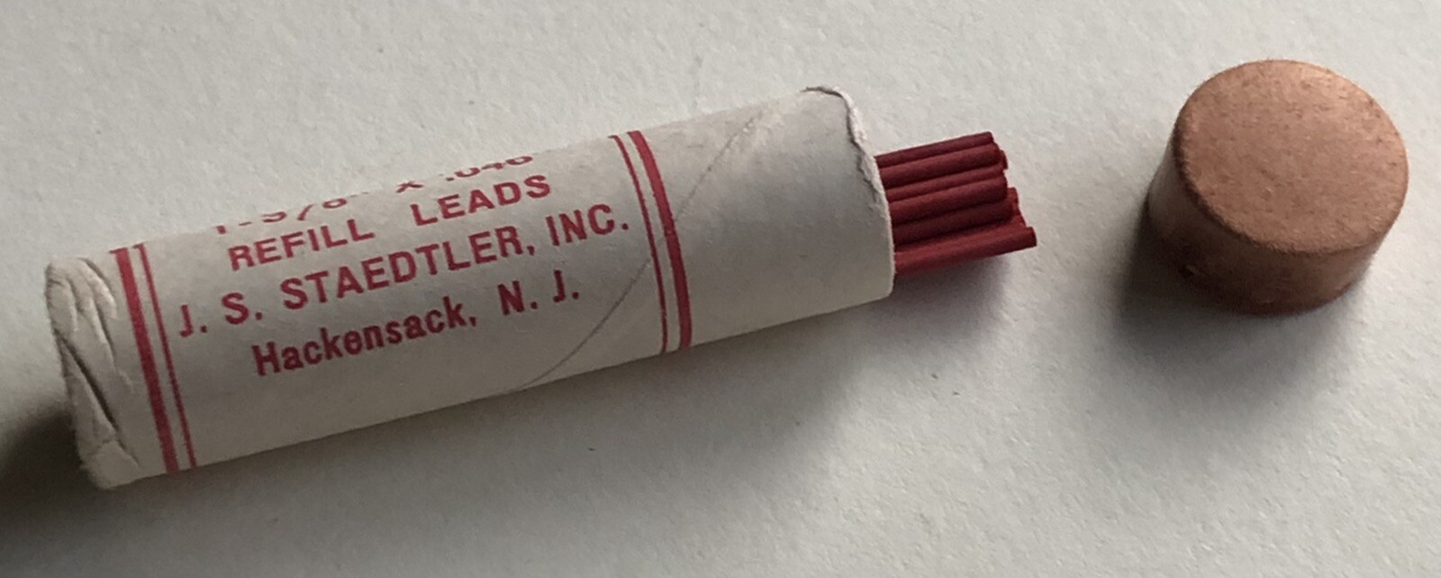 Vintage J. S. Staedtler DIANA Mechanical Pencil Lead RED 1.18mm NOS 12pk USA
