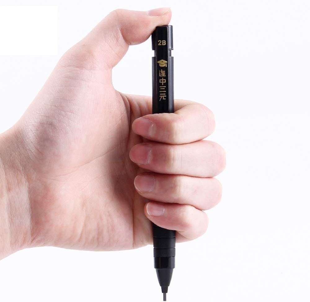 1.8Mm Mechanical Pencils Sketching Drafting Pencil and 2B Black Pencil Lead Refi
