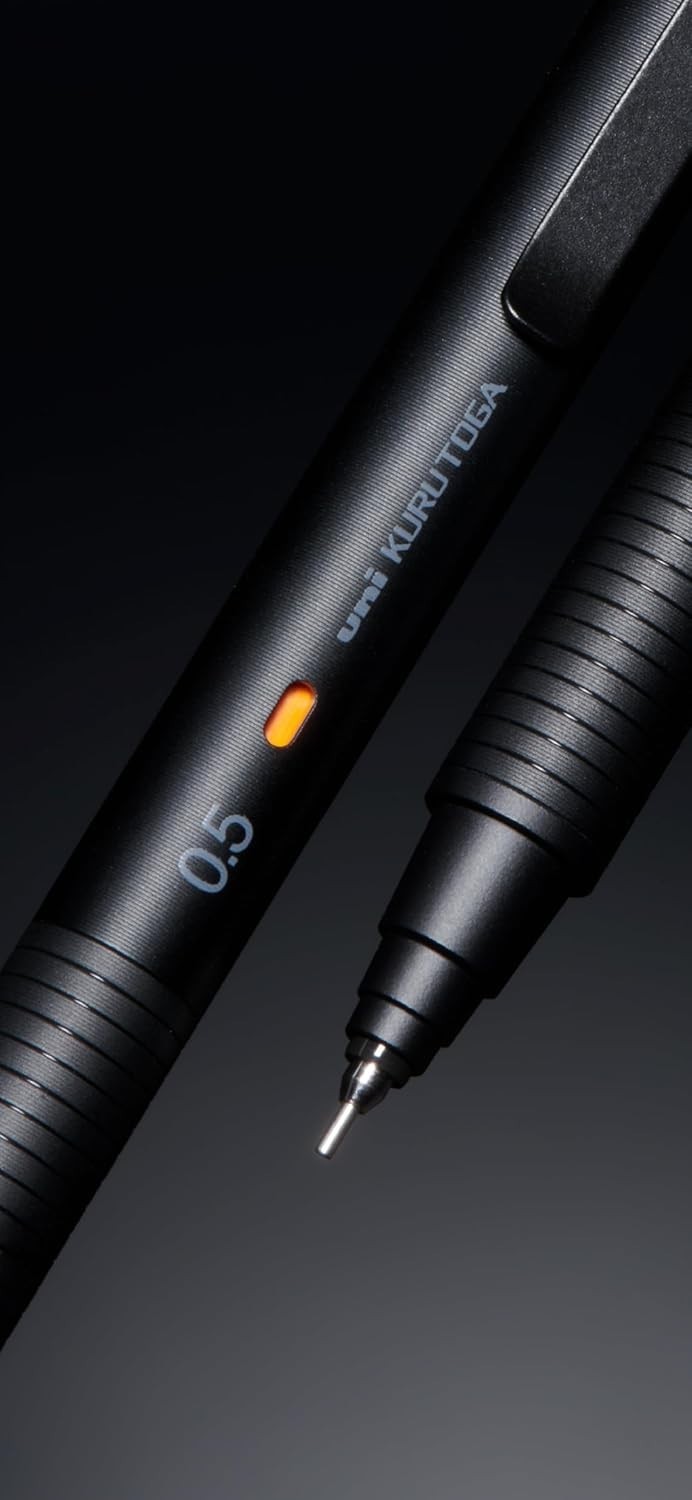 Uni Kuru Toga Metal Mechanical Pencil 0.5mm Nocturne Black M5KH1P.24 NEW