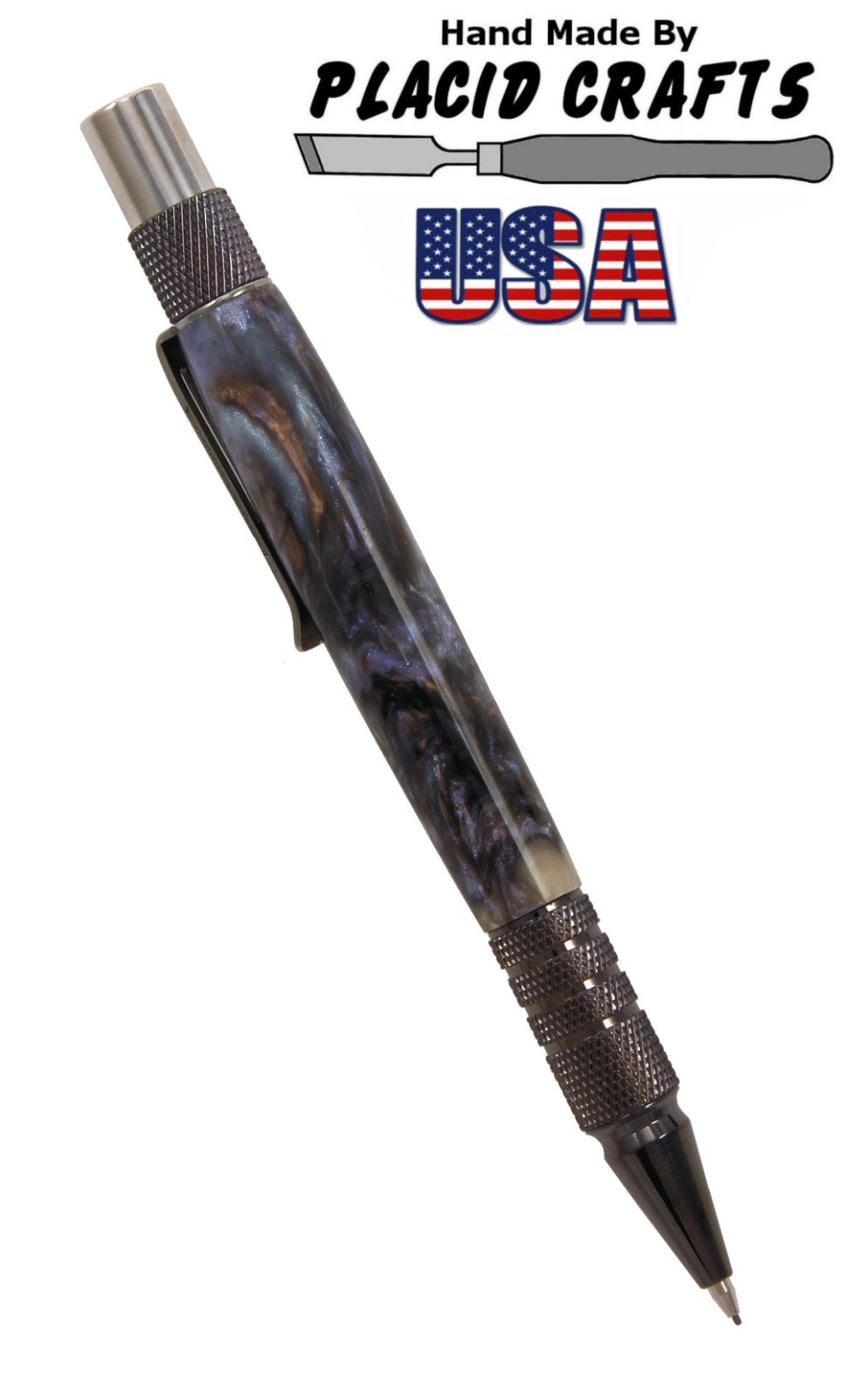 Dura Click .07mm Pencil / Gun Metal Hardware & Purple Haze Body / N86