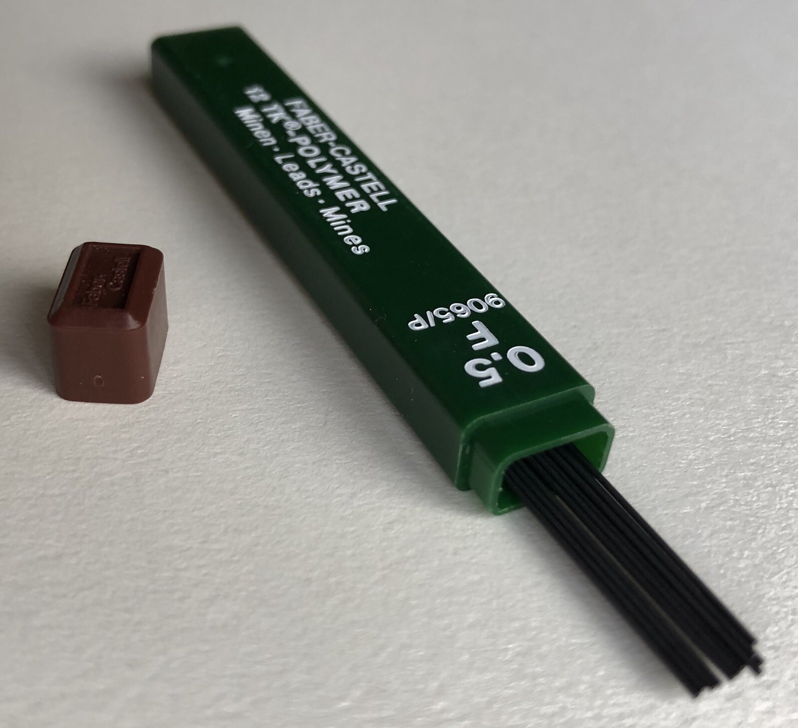 Vintage Faber-Castell TK-POLYMER .5mm Mechanical Pencil Lead F 9065/P 12 Sticks