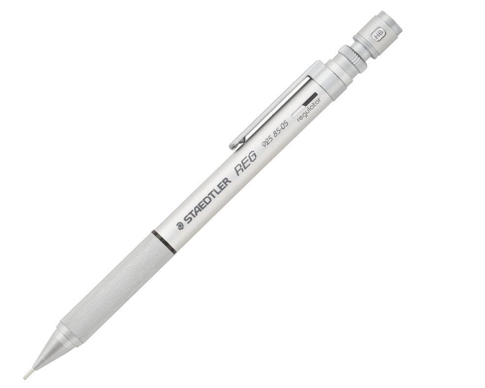 STAEDTLER REG Mechanical Drafting Pencil 925 85-05 0.5mm Sliver Adjustable Lead