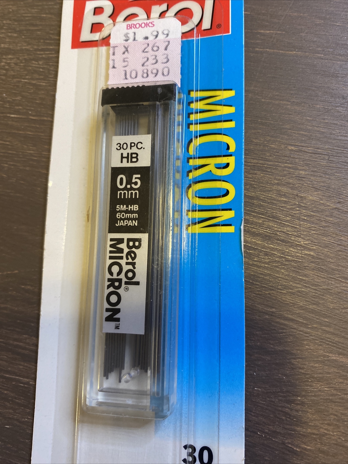 Vintage Berol Micron 30 Automatic, Pencil, Lead Refills, 0.5 mm New