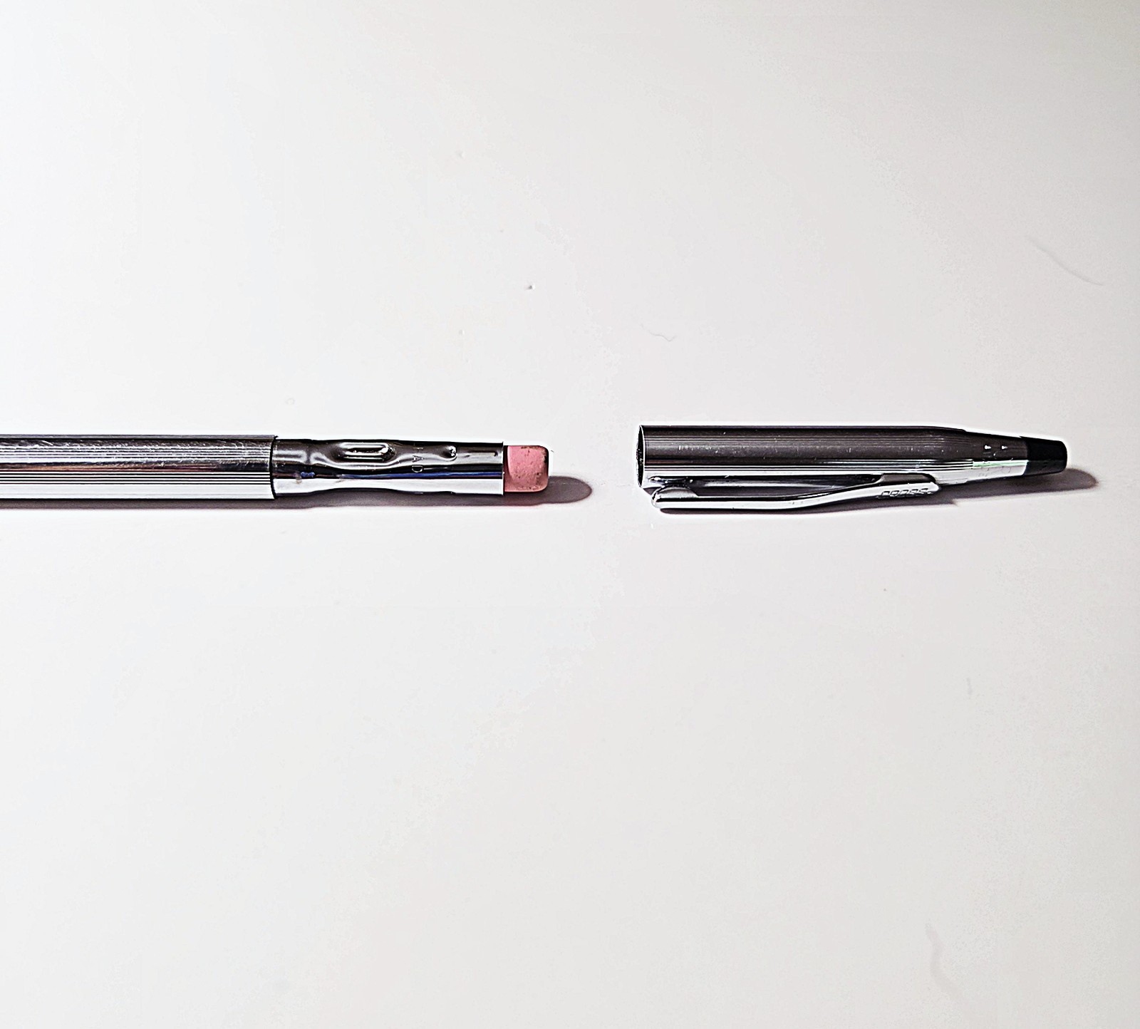 Vintage Cross Century Chrome w/Knurled Grip .9mm Pencil 1960’s USA (No Monogram)