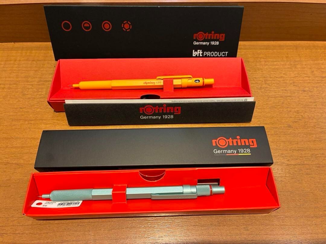 Rotring 600 Loft Limited Color Yellow & MINT Mechanical Pencil 0.5 mm With Box