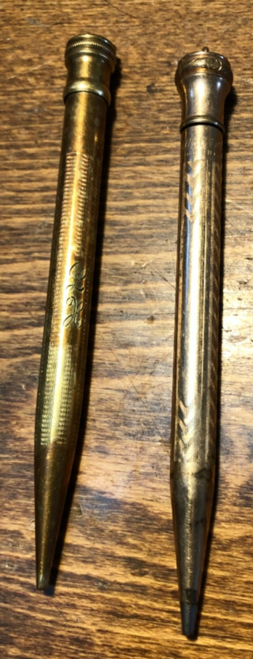 VTG Wahl Eversharp & Ingersoll Redipoint Filled & Rolled Gold Mechanical Pencils
