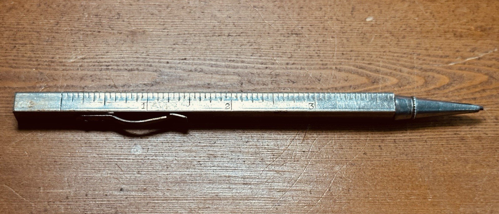 Vintage Metal Twist Pencil Telescoping/Retractable Ruler 12”/30cm Germany Made