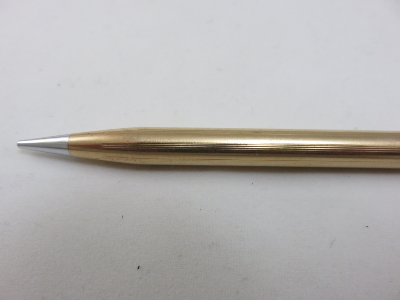 Cross 1/20 14K Gold Filled Mechanical Pencil Rose Etched Vintage Made In USA