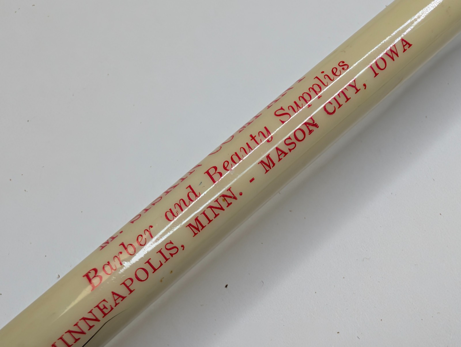 c1960s M. Siskin Barber Beauty Scripto Pencil Mason City Iowa Minneapolis MN Vtg