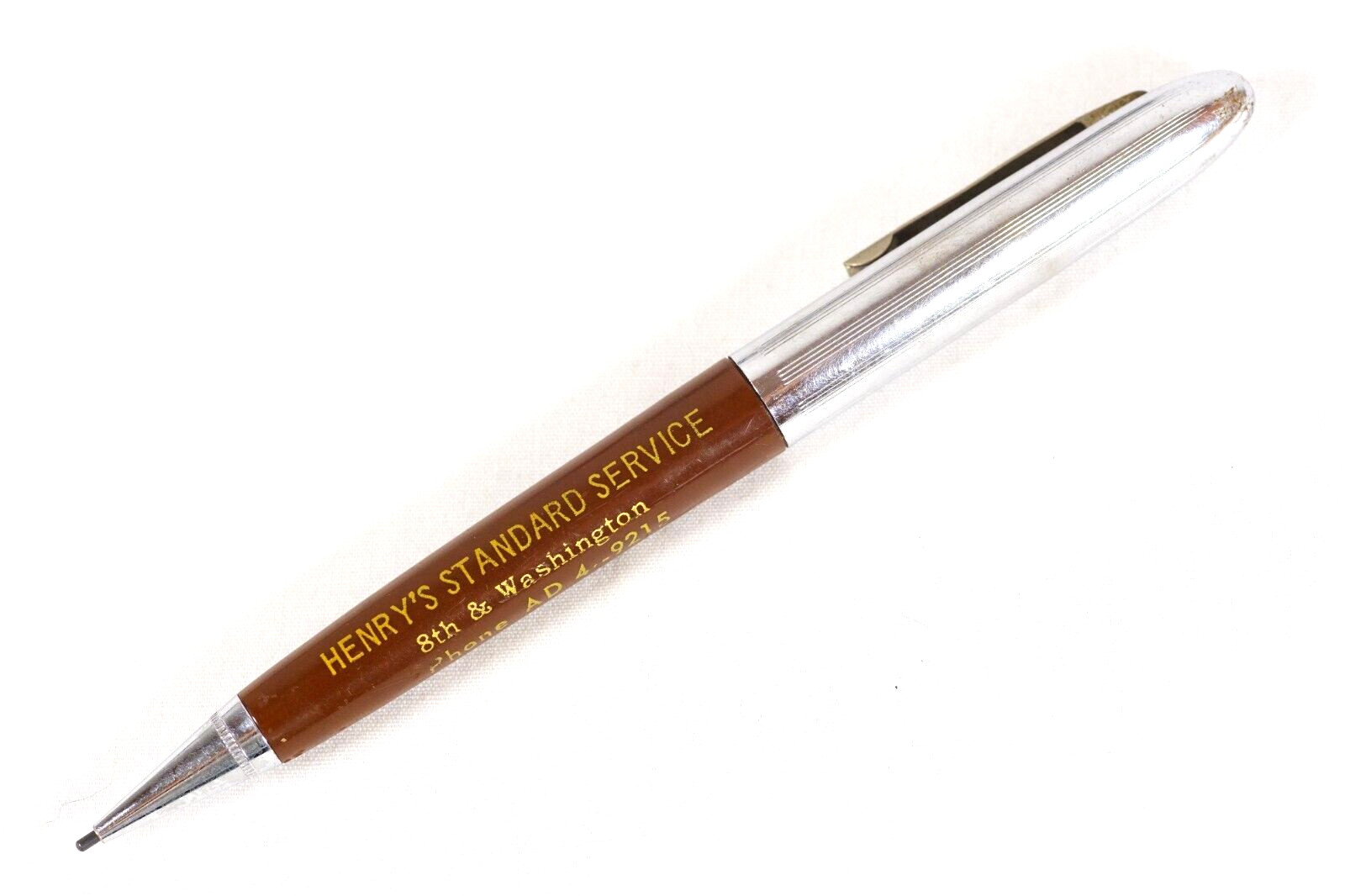 Waterloo Iowa Henry’s Standard Services Vernon Mid-Century Mechanical Pencil
