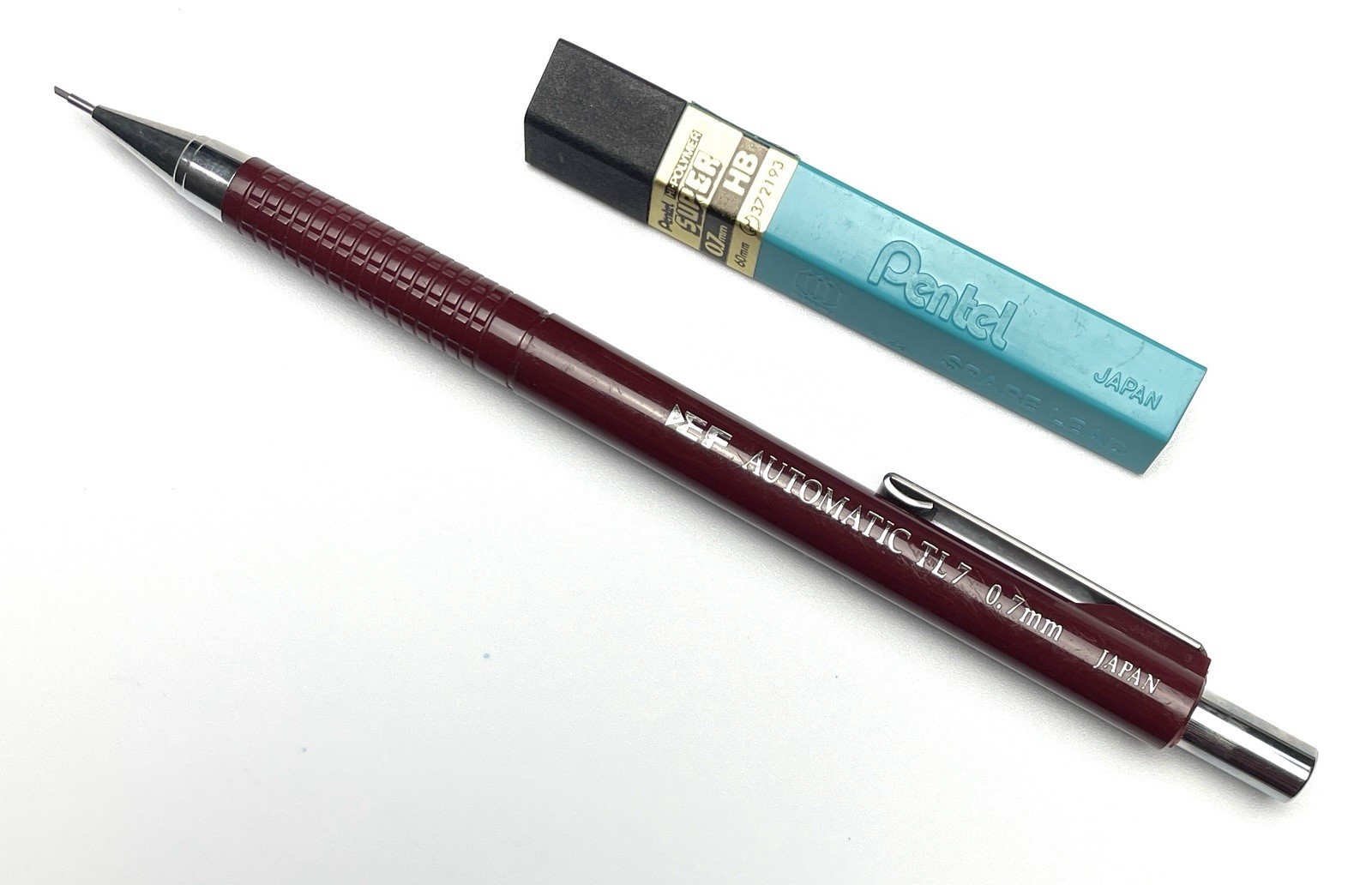 Vintage Eberhard Faber EF Automatic TL7 Mechanical Pencil 0.7 mm Japan Maroon