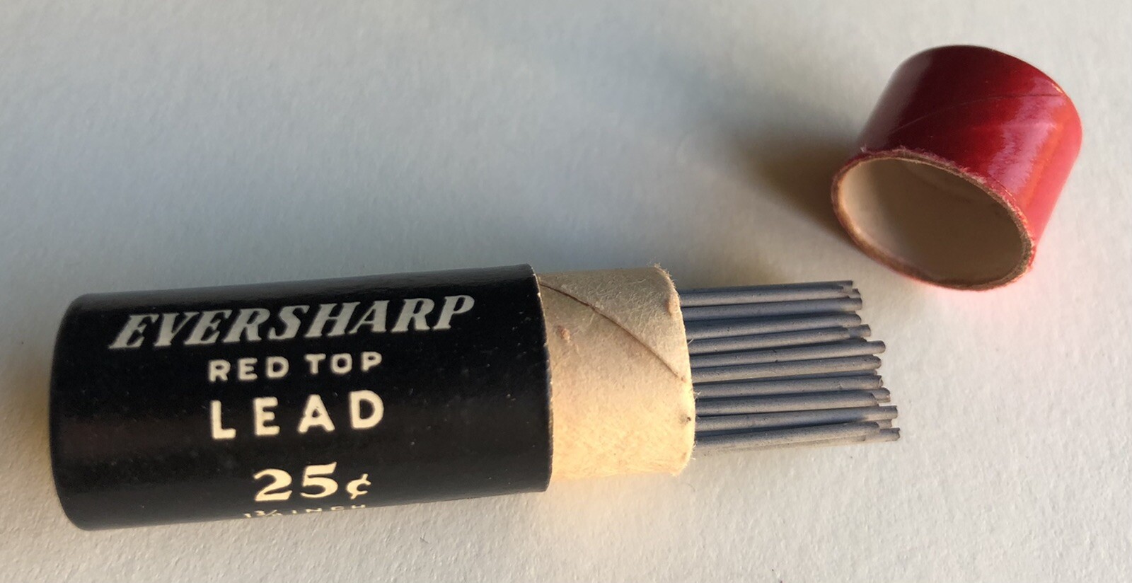 Vintage EVERSHARP Mechanical Pencil Lead Black HB Medium .9mm NOS 80pk Tube USA