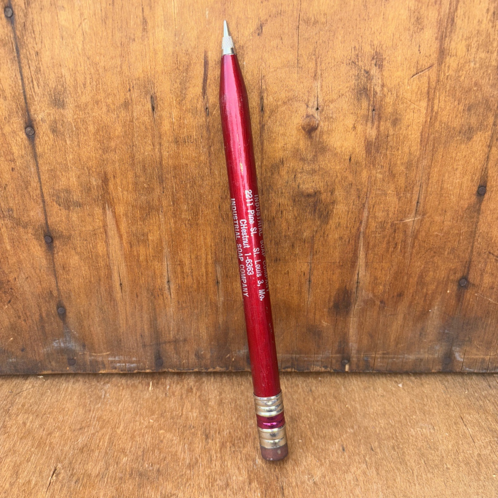 Vintage Extra Large Mechanical Pencil Jumbo 12” Industrial Soap Company St Louis