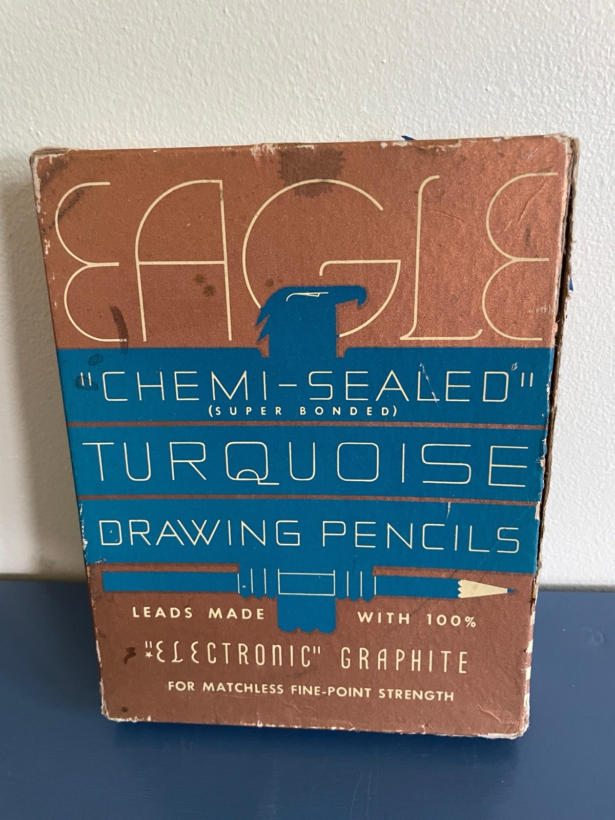 Vintage Eagle Turquoise Drawing Leads Lot of 11 Boxes