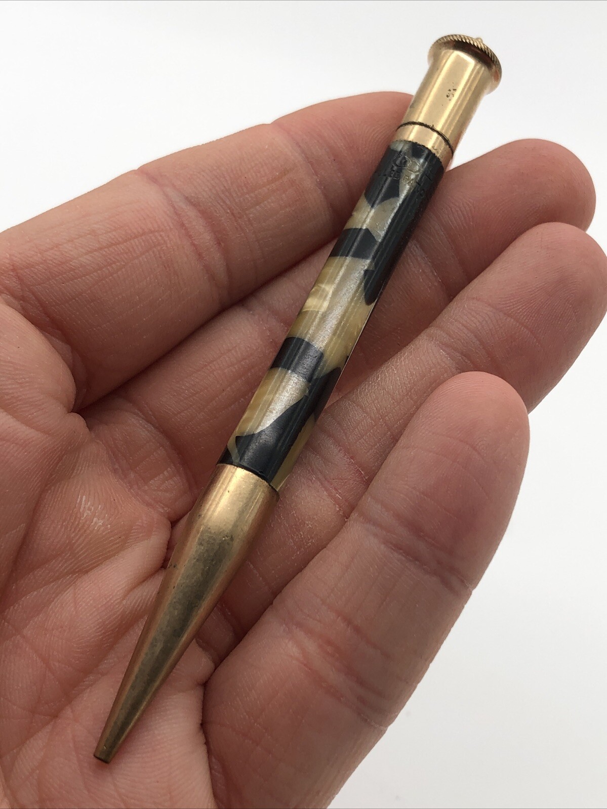 Vintage 1920’s 30’s Moore Gold Filled Mechanical Pencil Pendant