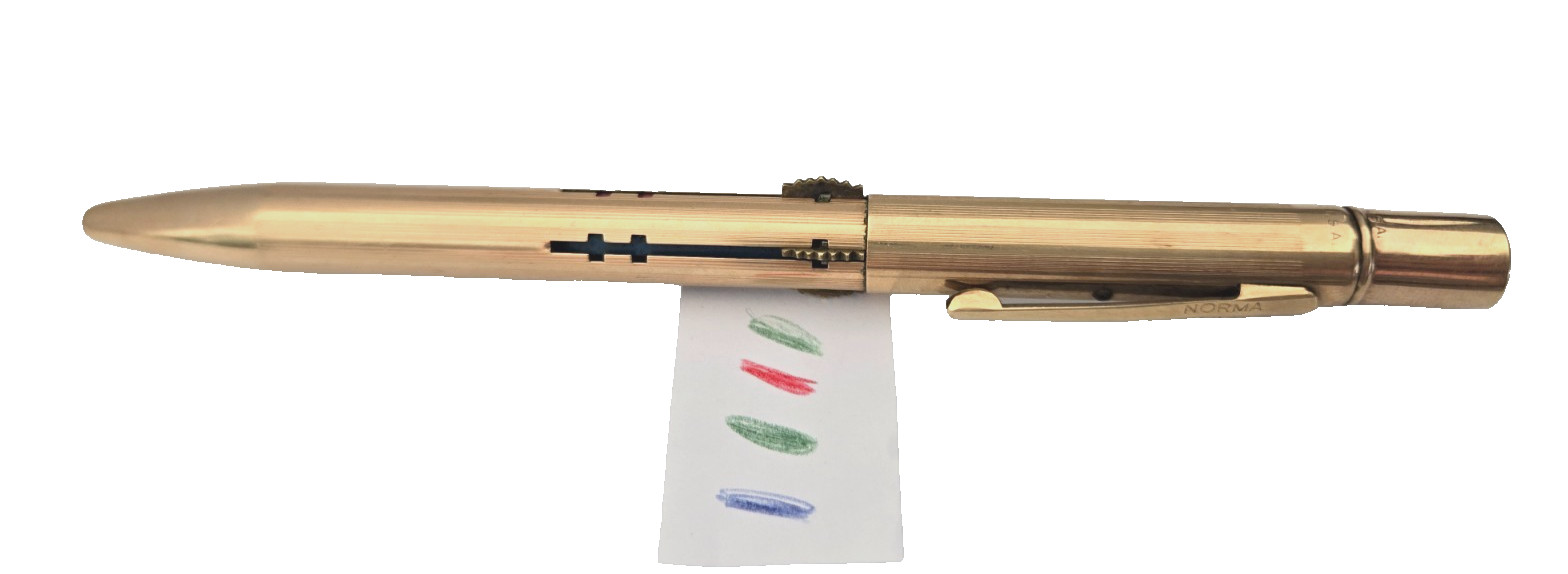 Vintage EVERSHARP 4 Color Mechanical Pencil 14K Gold Filled 1/10 Norma USA Work