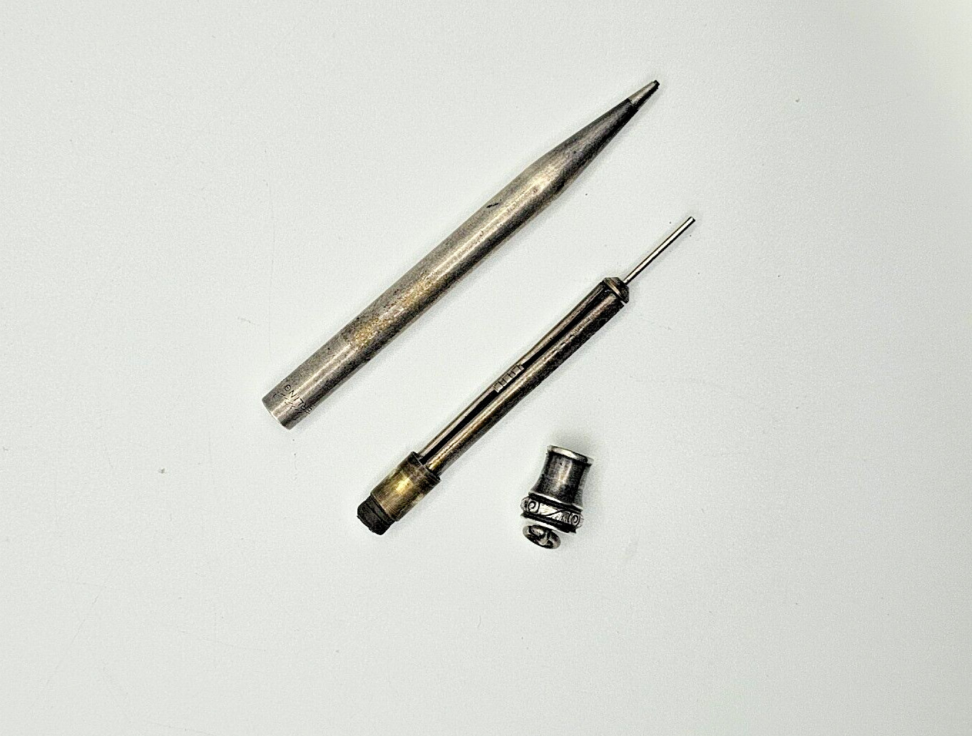 Vintage Wahl Eversharp Ring Top Floral Sterling Silver Mechanical Twist Pencil