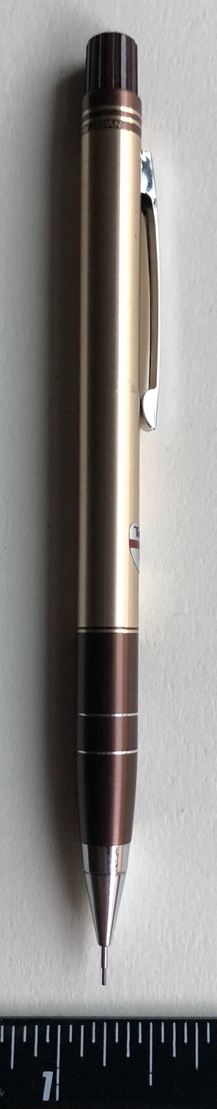 Vintage TOMBOW 500 Mechanical Pencil .5mm Lead Sticker Tan Metal NOS Japan