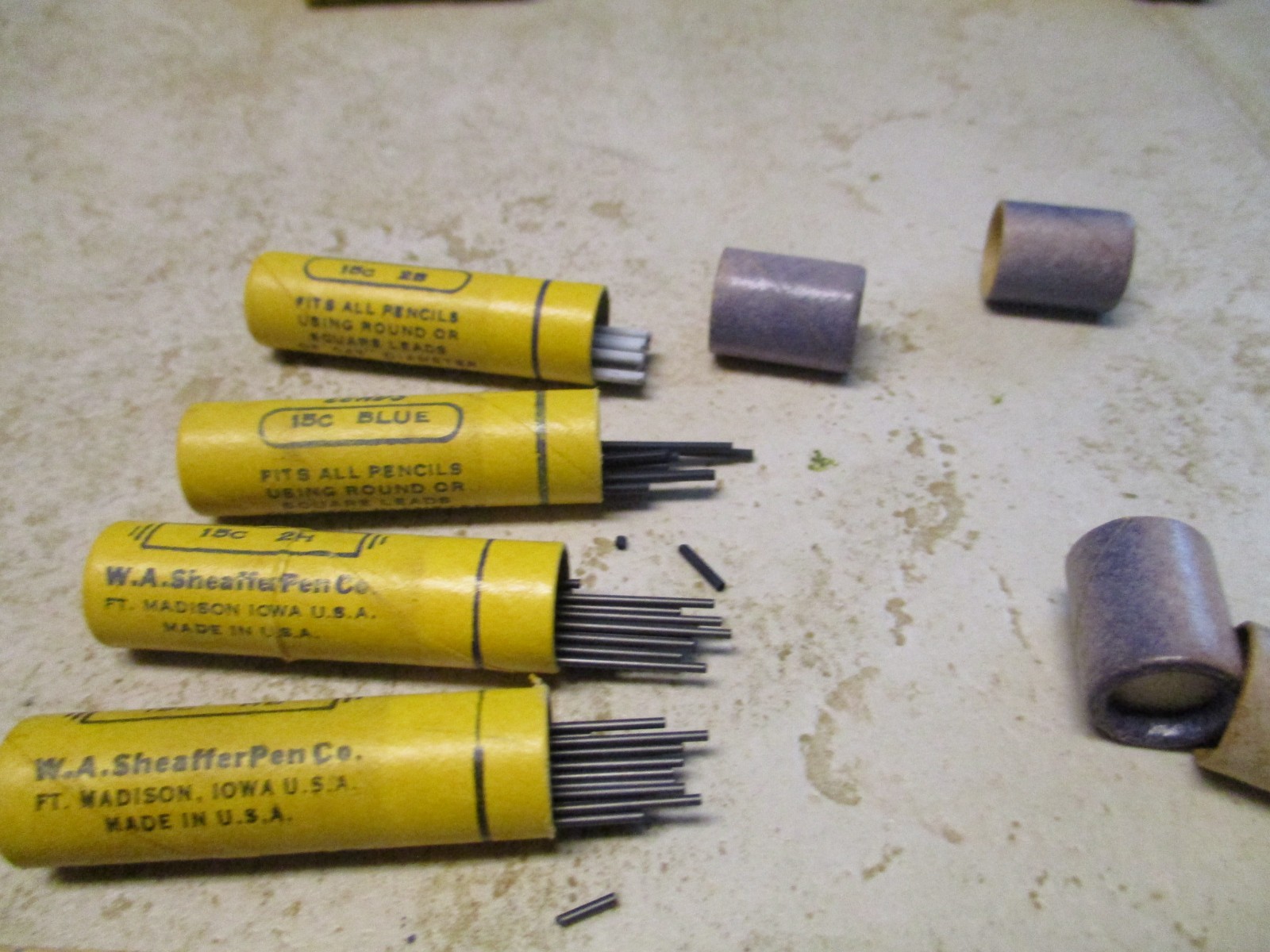 VTG Lot Sheaffers Super Smooth FIne line Leads 15c HB Lof of 4 2B 2H 15C L15