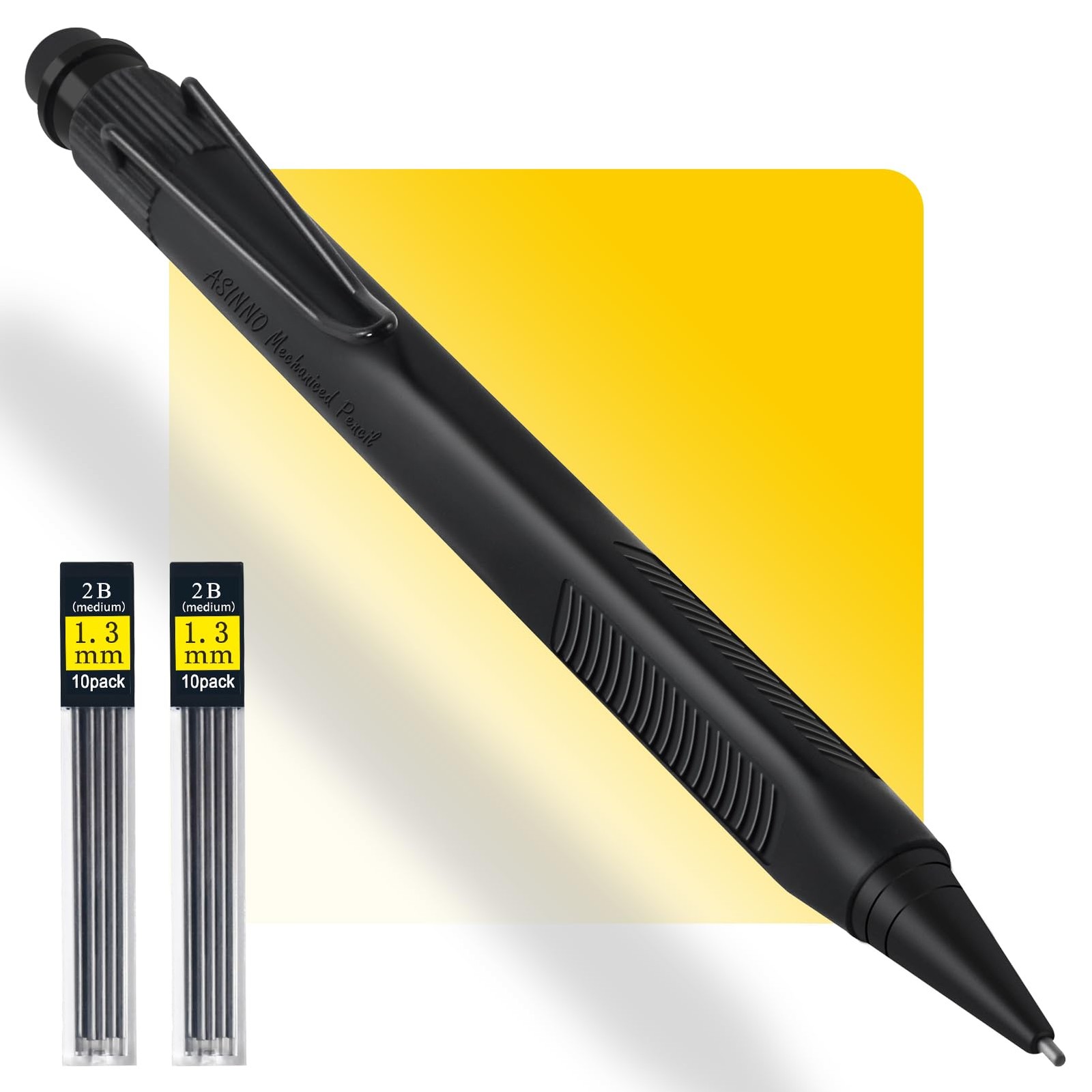 1.3 MM Mechanical Pencil, Weatherproof 2B Dark Lead, Heavy Duty Mechanical Pe…