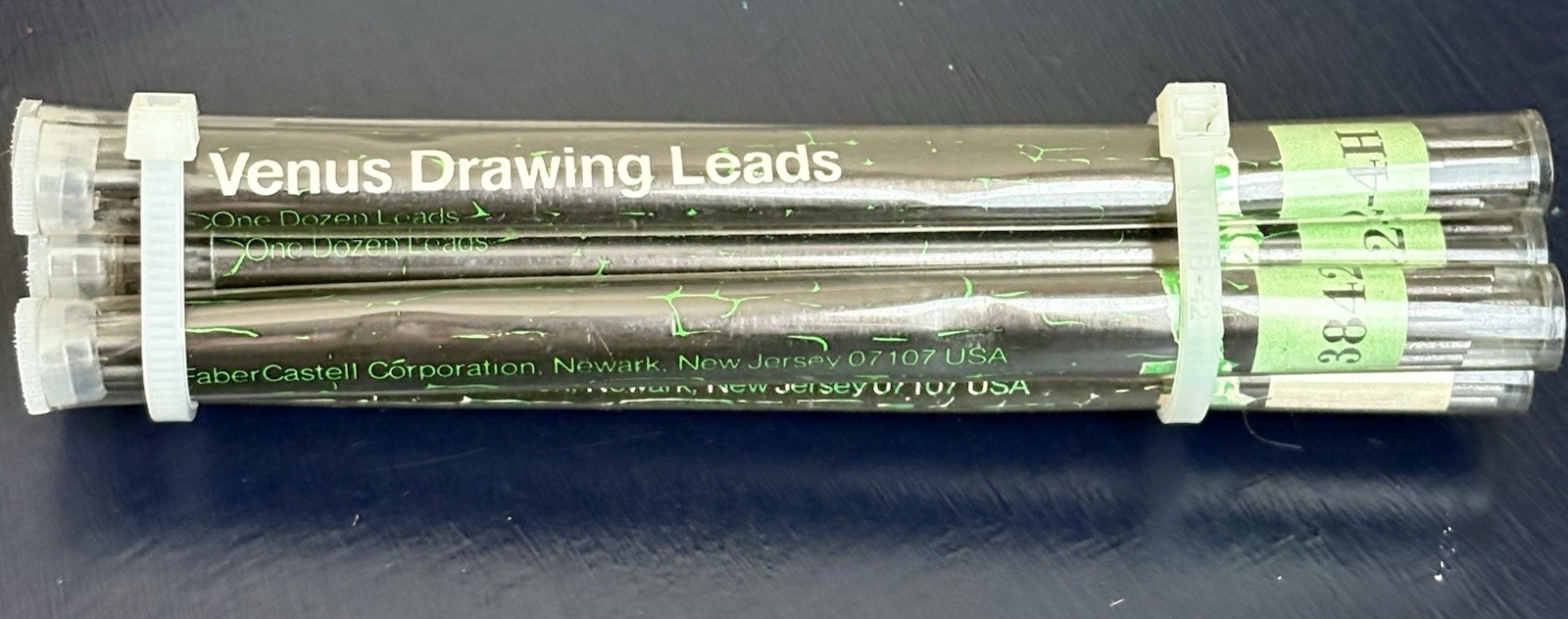 Vintage Faber Castell VENUS Drawing Leads 3842-H 2mm NOS Six tubes of 12 leads