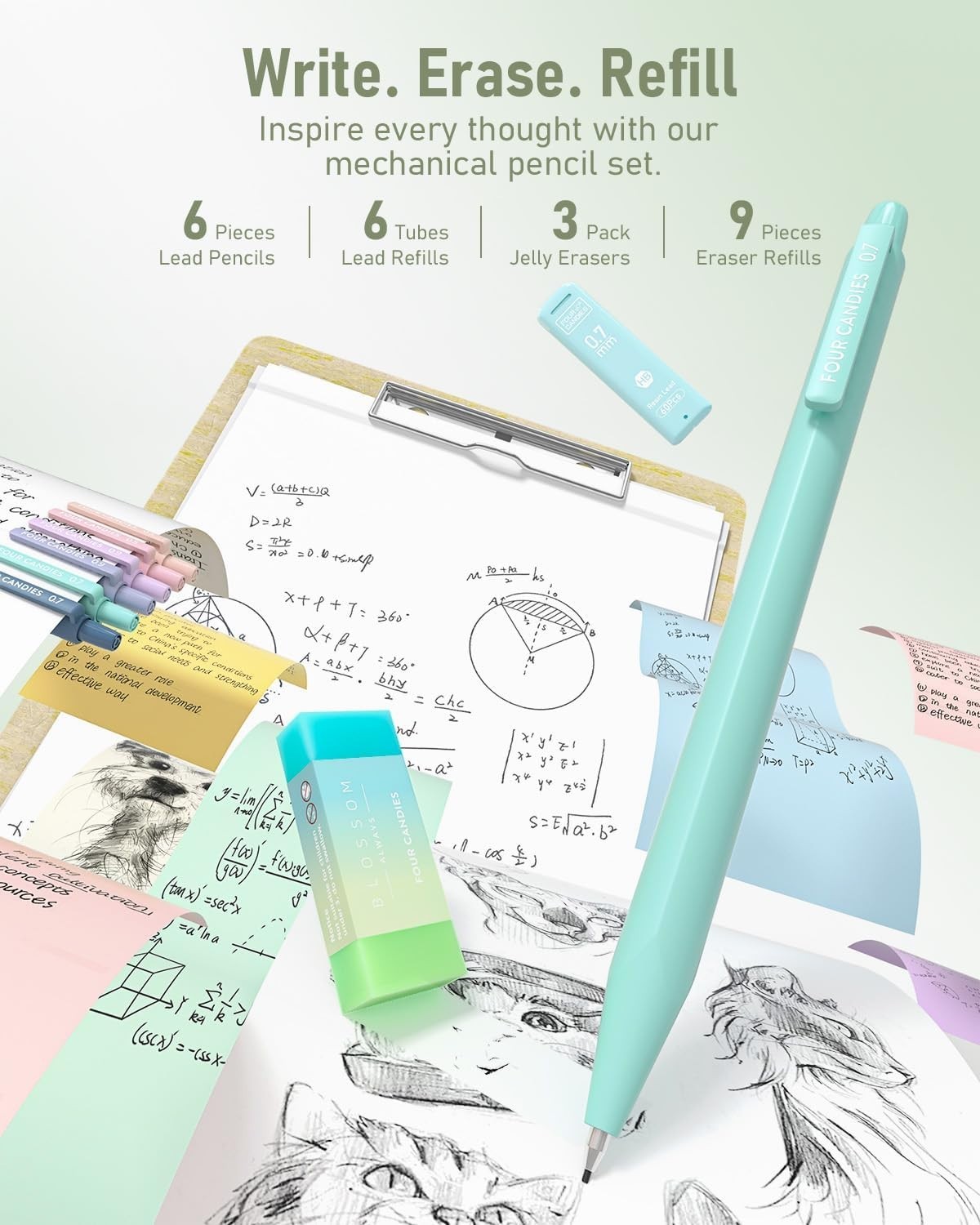 39 PCS Aesthetic School Supplies with Cute Pen Case, 12 Pastel Highlighters, …