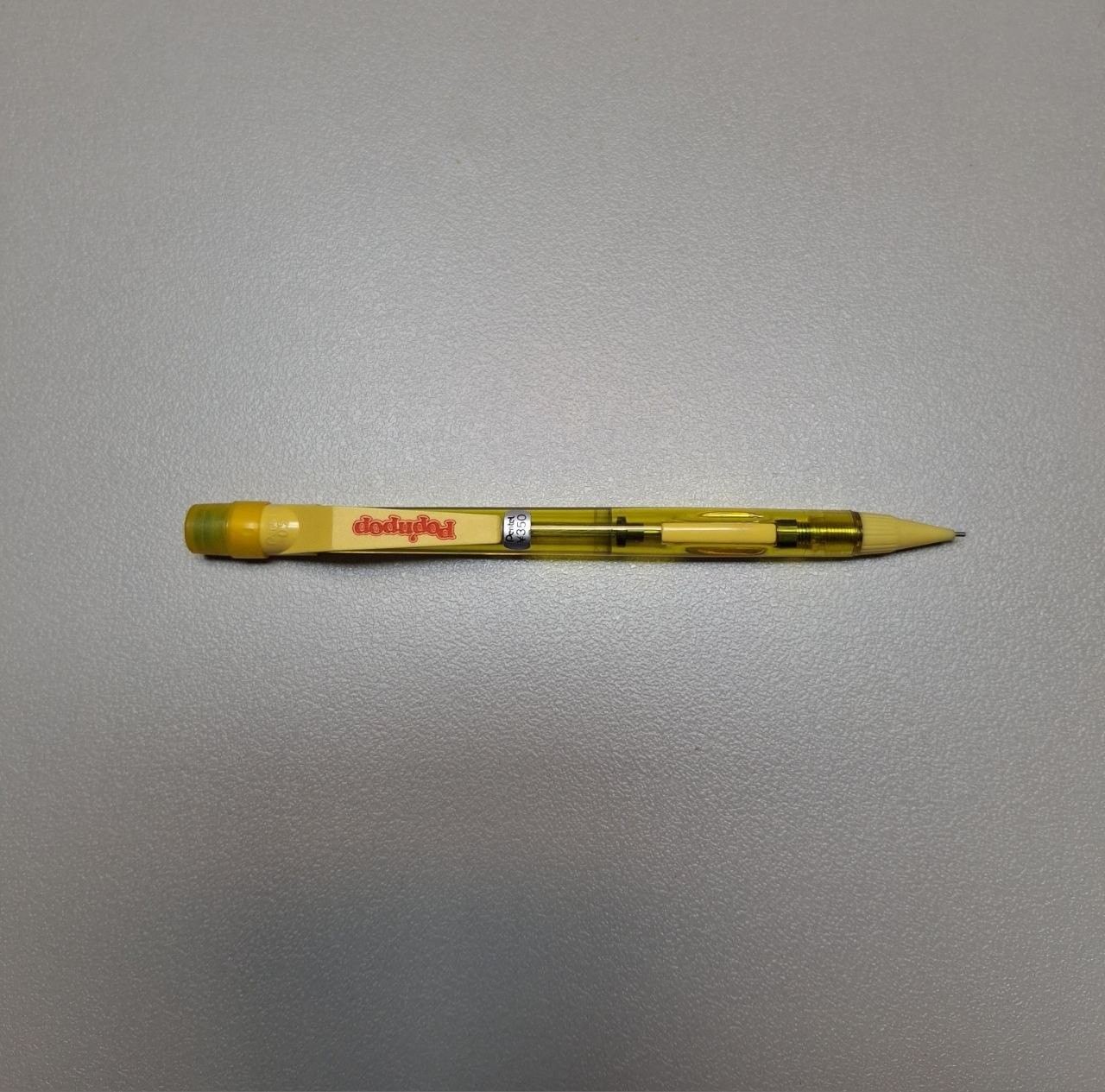 Pentel Pop N Pop Discontinued Mechanical Pencil PD335 Side Clicker PD-335 Yellow