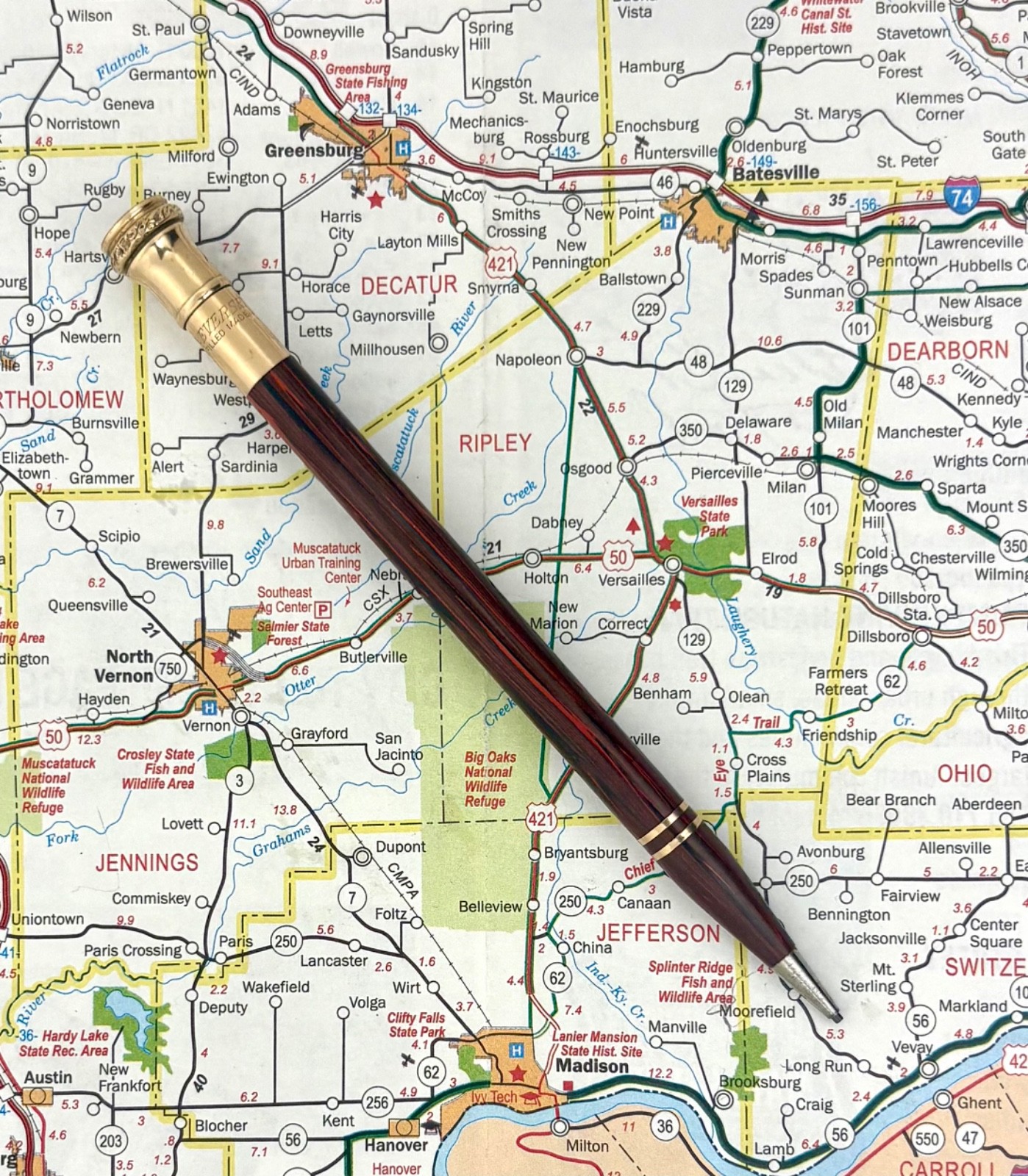 Vintage 1920s Wahl Eversharp “Rosewood” mechanical pencil with gold-filled trim