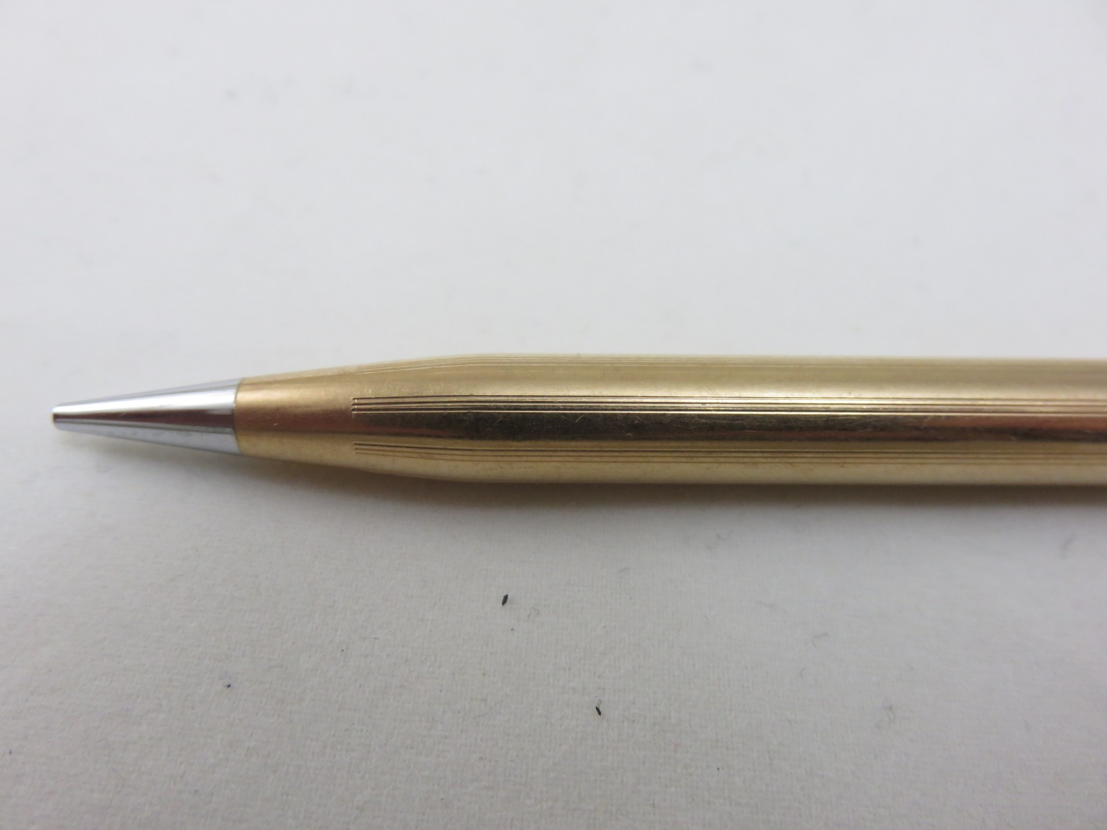 Cross 1/20 14K Gold Filled Mechanical Pencil Rose Etched Vintage Made In USA