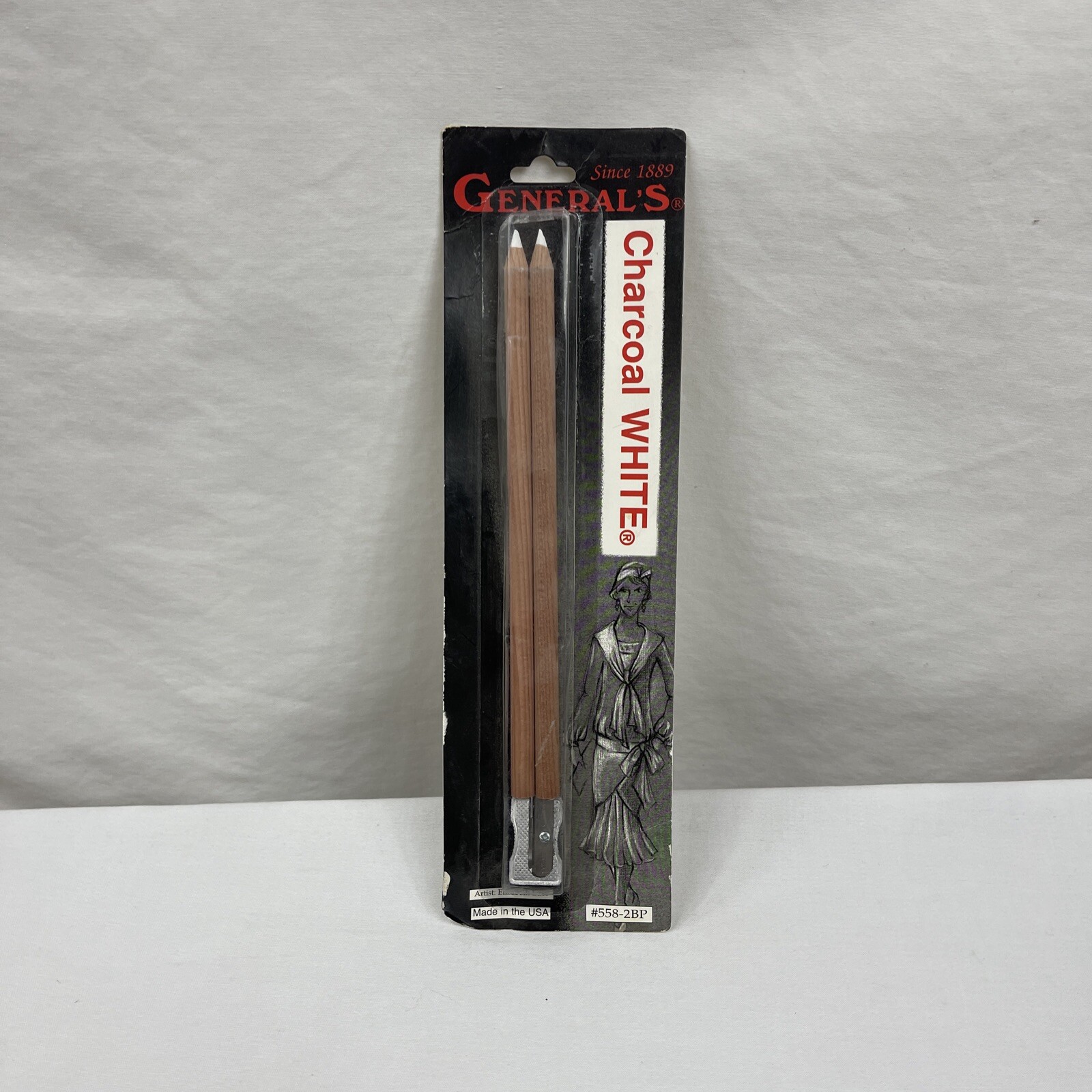 General’s Charcoal White Pencils Pack Of 2