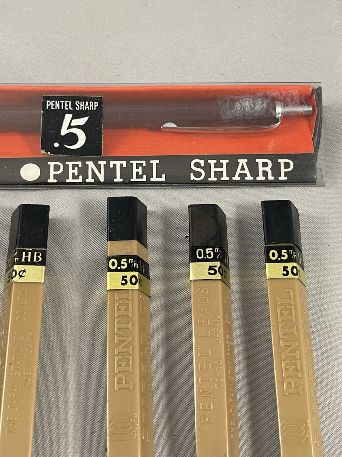 Vintage NOS 1960’s Pentel 950E Sharp 0.5 New in Box + Lead Refills Made in Japan