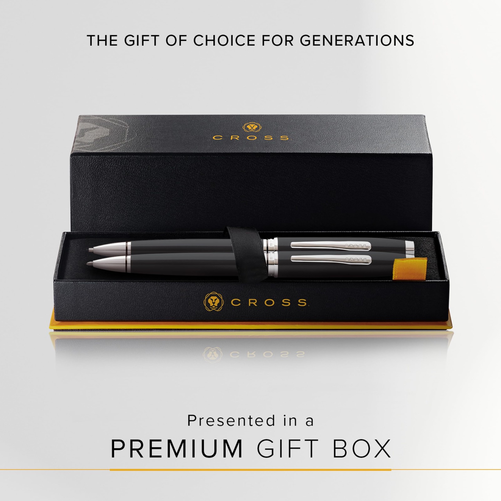 Coventry Black Lacquer Pen and Pencil Gift Set
