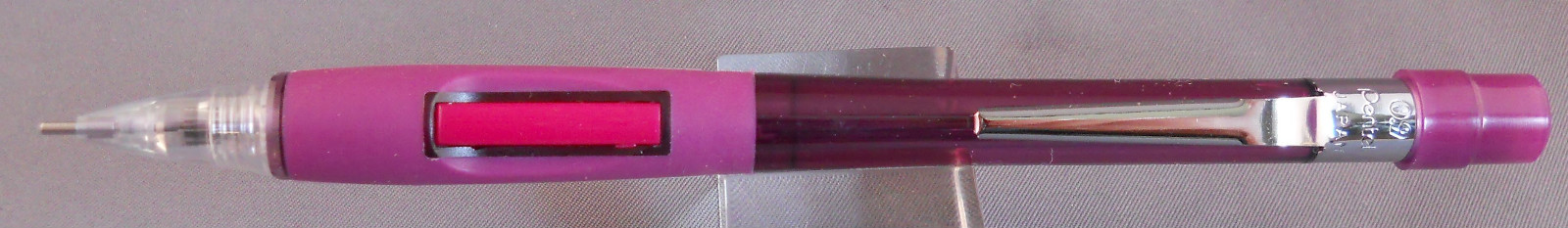 Pentel PD349 T Red 0.9mm Quicker Clicker Pencil -smooth rubber finger grip