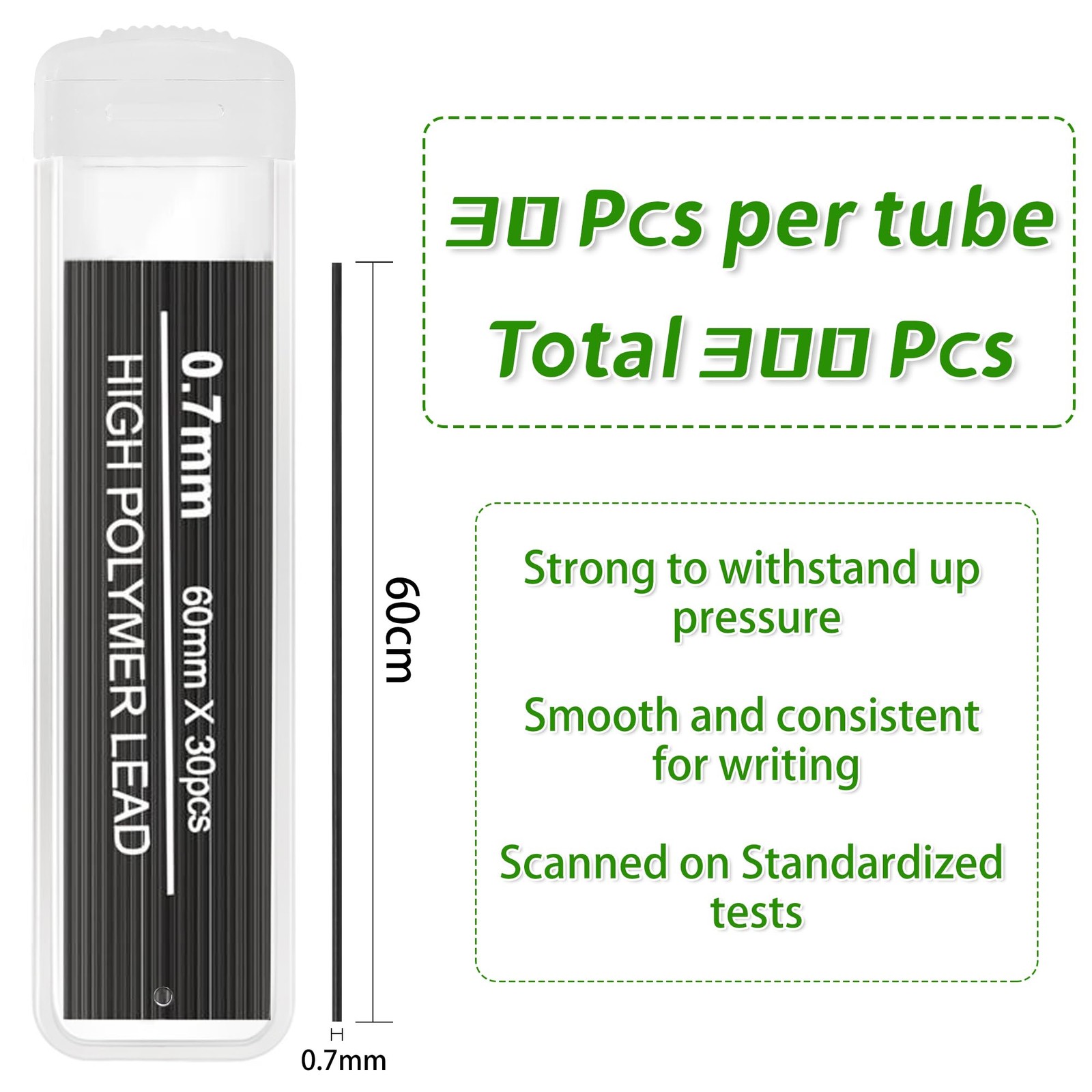 10 Color Lead Refills 300 Pieces Pencil Lead Refill Colored Mechanical Pencil.