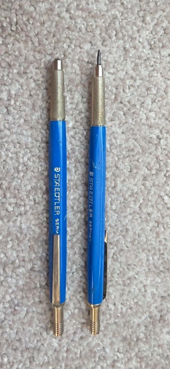 Mechanical Pen STAEDTLER Germany. 782 Mars technico Lot Of 2