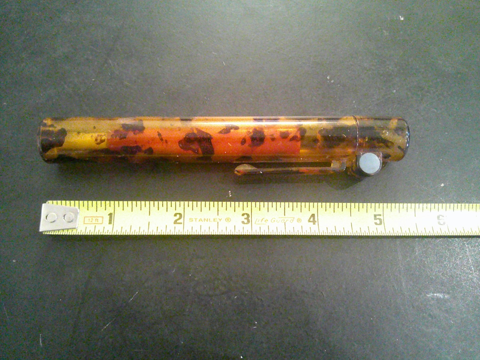 Unusual Vtg Antique Mechanical Golf Thread Spool Pencil VVGC + Mottled Case