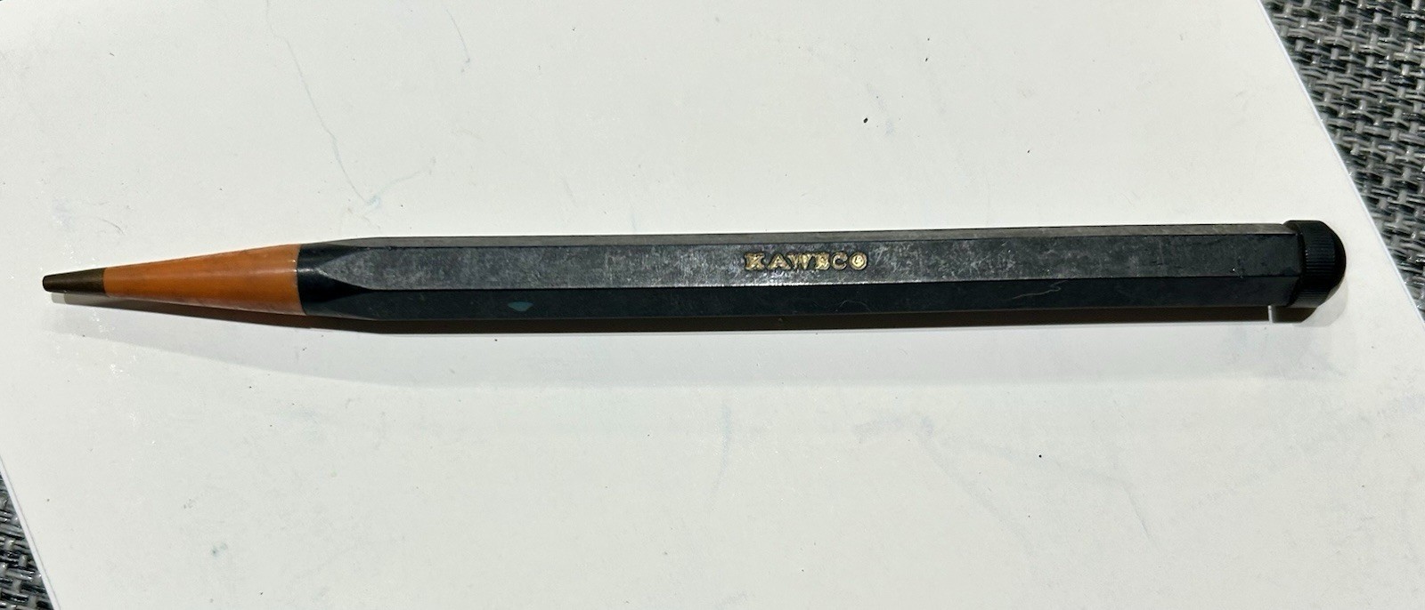 Vintage KAWECO Mechanical Pencil – Faceted Black Ebonite – Germany – c. 1930-50