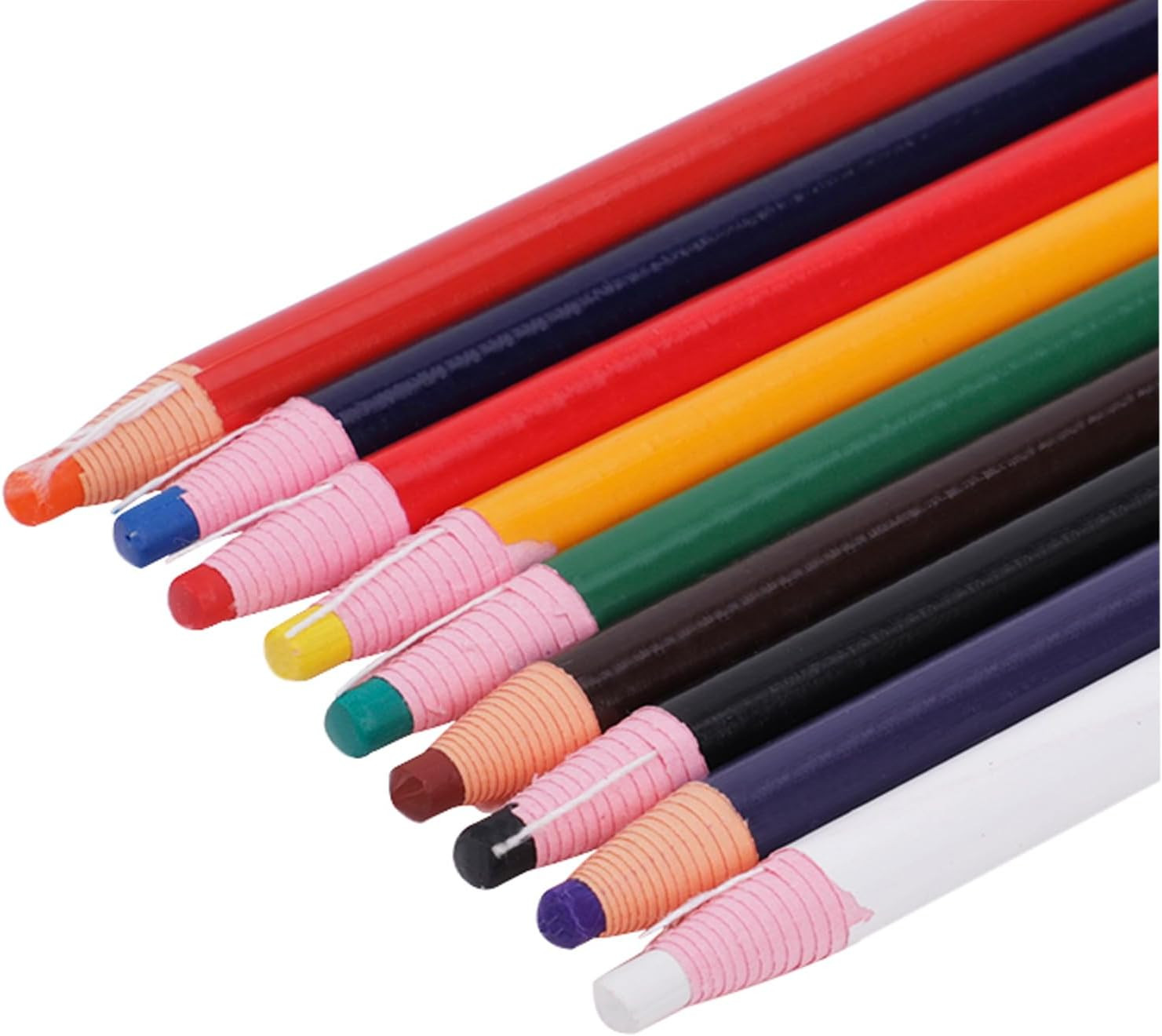 Assorted Colors Peel-Off China Markers Grease Pencils – 9 Pack, No Sharpening Wa
