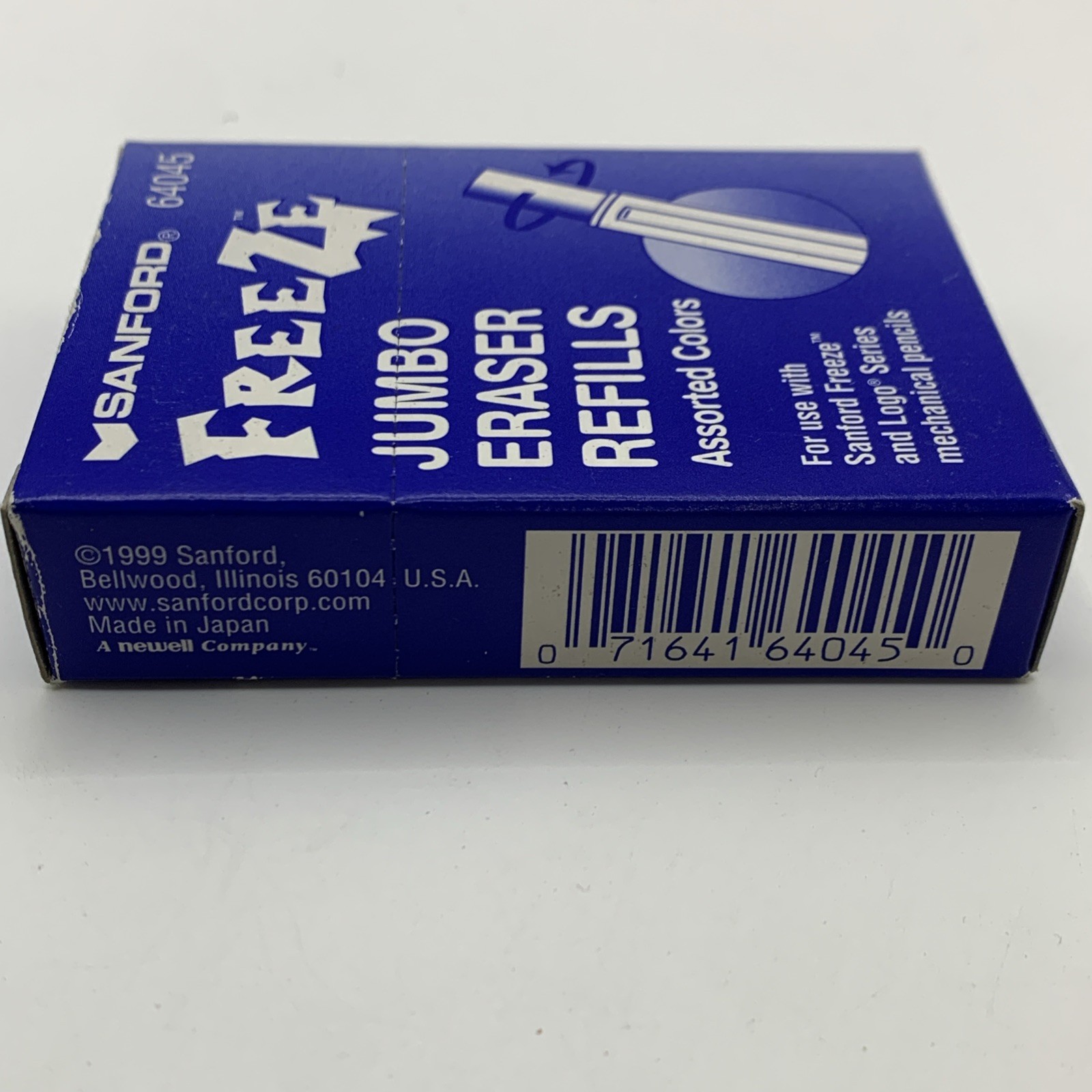 Sanford Freeze Logo Mechanical Pencil Jumbo Eraser Refills #64045 Assorted Color