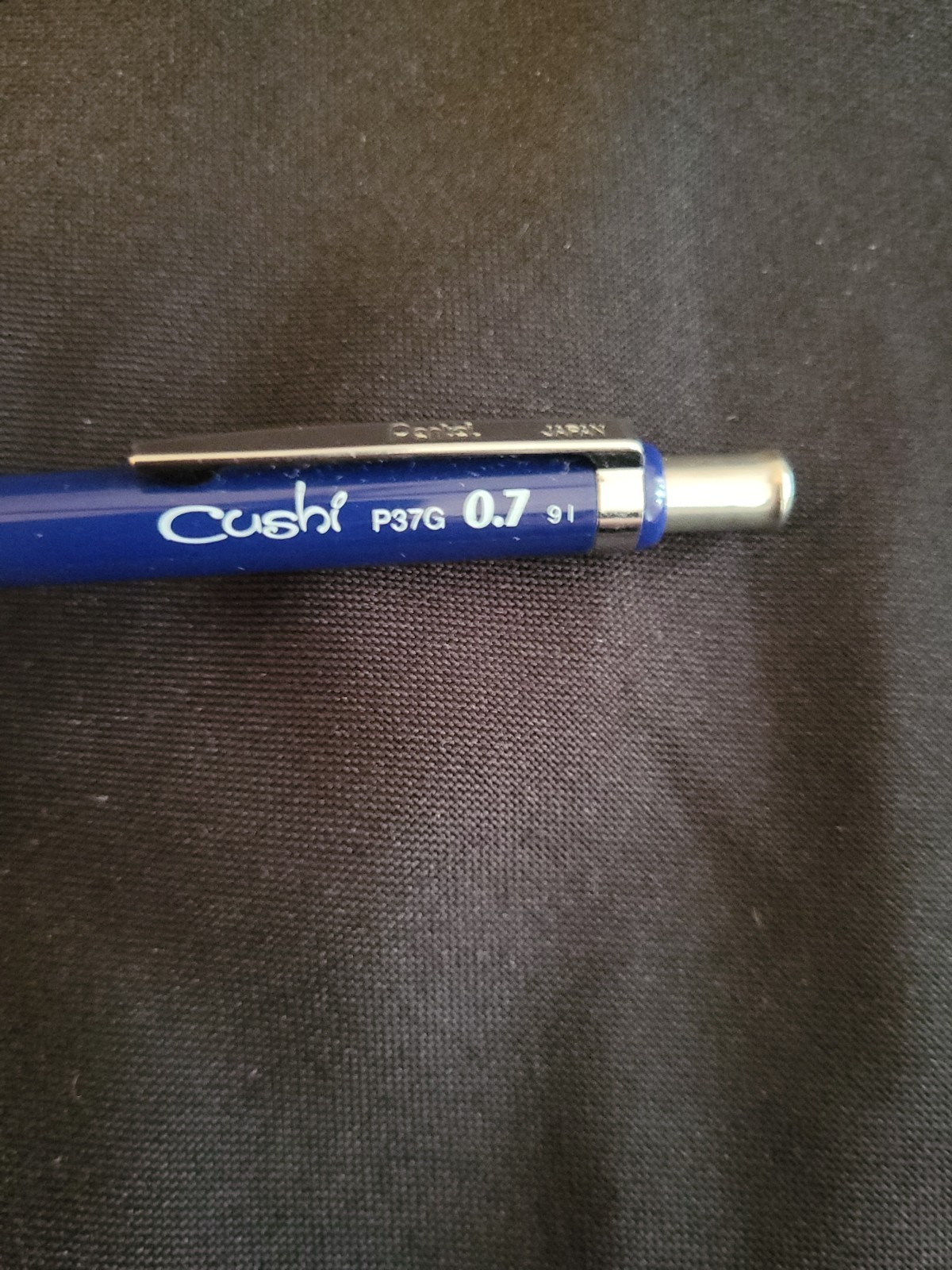 Pentel Cushi 0.7mm Mechanical Pencil Blue Barrel P37G Vintage