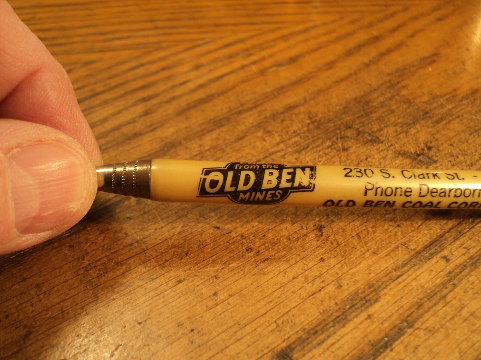 Vintage Mechanical Pencil Old Ben Mines Walter L O’Brien 5-1/4″ Unbranded