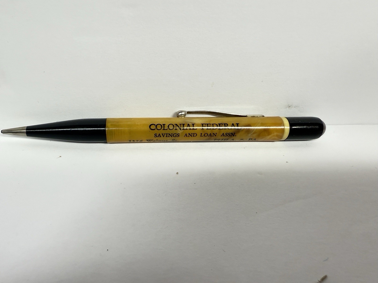 Vintage Redipoint Mechanical Pencil Colonial Federal Savings Loan Philadelphia ￼