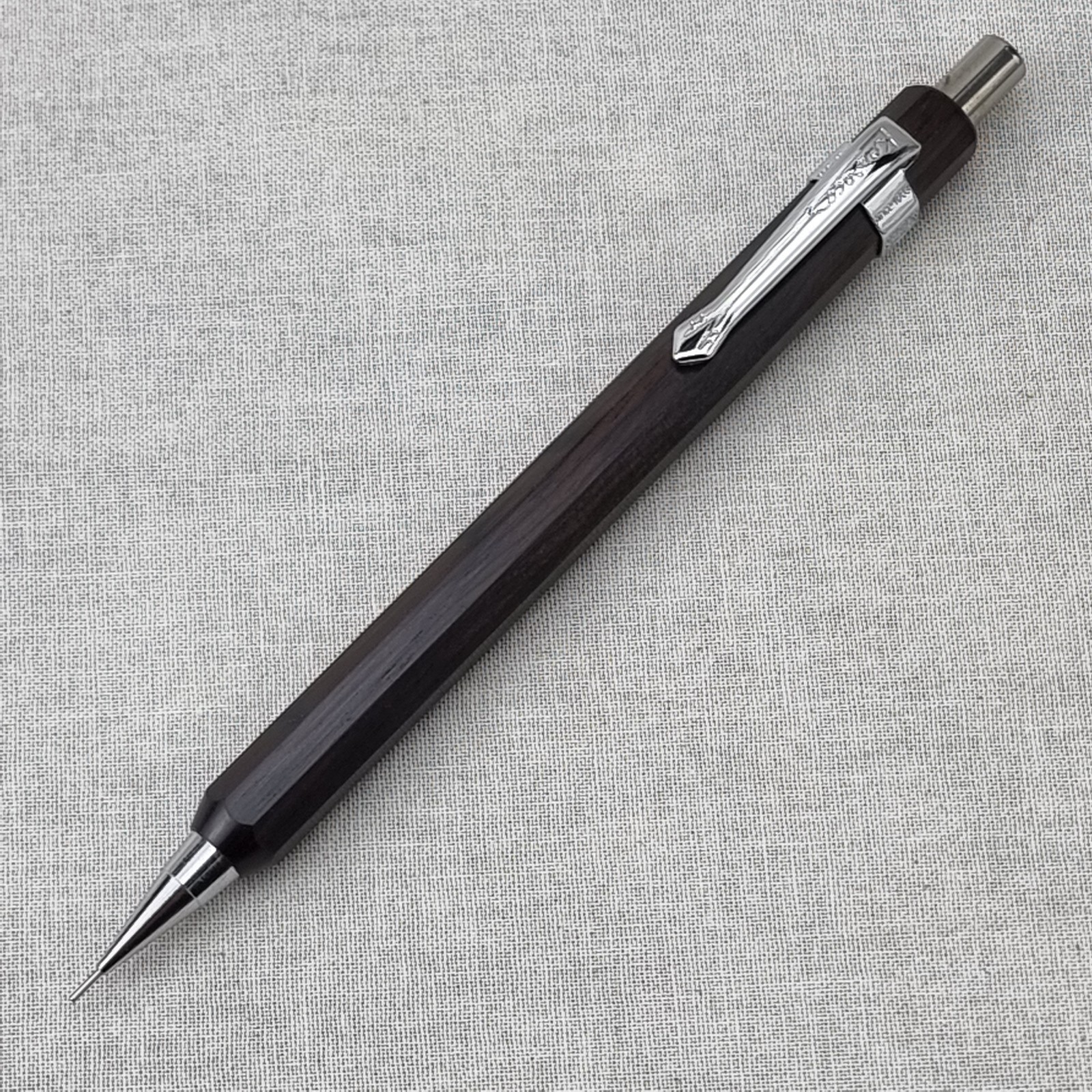 Hand Crafted Pentel P-203(0.3mm) Mechanical Pencil with Octagonal Wood Barrel